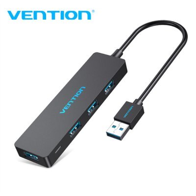  USB  Vention CHKBB 4 Ports USB3.0 HUB 0.15M Black