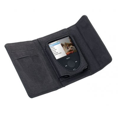 Фото Чехол кожаный GEAR4  LeatherWallet N3 Black (для iPod nano G3)