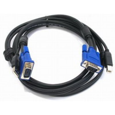   D-Link DKVM-CU, Cable for KVM Products, 2 in 1 USB KVM Cable, 1.8m (6ft) / DKVM-CU