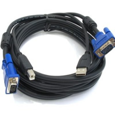   D-Link DKVM-CU3, Cable for KVM Products, 2 in 1 USB KVM Cable, 3m (10ft) / DKVM-CU3