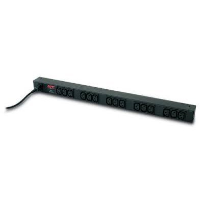     APC Rack PDU, Basic, Zero U, 10A, 230V, (15)C13 out; C14 in