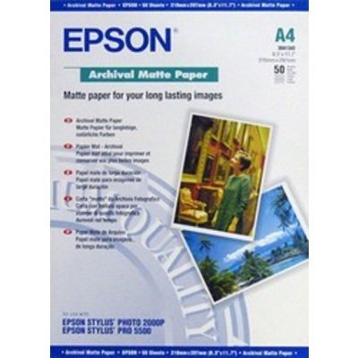   (C13S041342) EPSON Archival Matter Paper, A4, 50 (<span style="color:#f4a944"></span>)