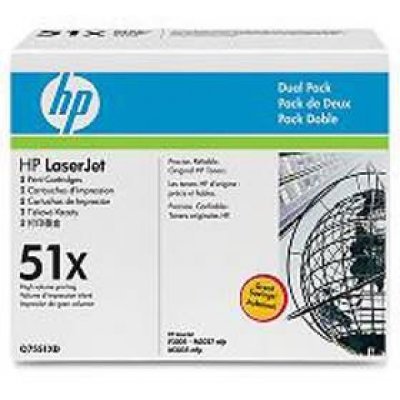Фото Картридж HP (Q7551XD) двойная упаковка