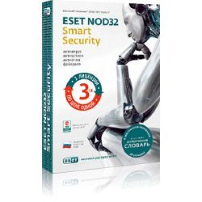 Фото Антивирус ESET NOD32 Smart Security + Bonus - на 1 год на 3ПК (BOX)