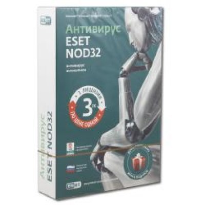 Фото Антивирус ESET NOD32 + Bonus - на 1 год на 3ПК (BOX)