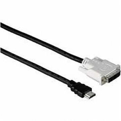 Фото Кабель HDMI to DVI/D Hama H-34033 (m-m), 2.0 м, позолоченные штекеры, черный