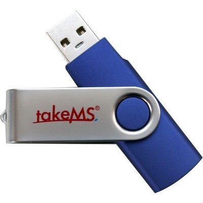 Фото Накопитель 16Gb takeMS MEM-Drive 2.0 Mini RUBBER Blue (TMS16GUMIR1R01)