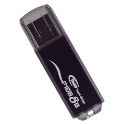  USB  4Gb TEAM F108 Drive, Black (765441000636)