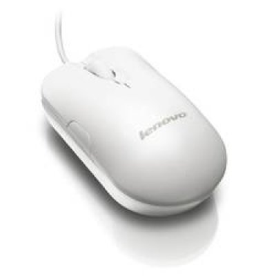 Фото Мышь Lenovo Mini Optical Mouse S10A (White-WW)