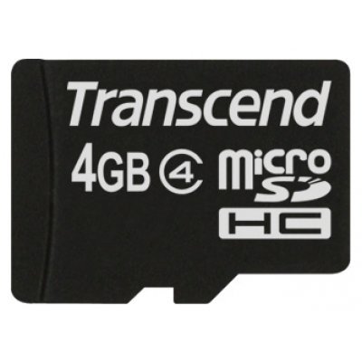 Фото Карта памяти Transcend 4GB microSDHC class 4 TS4GUSDHC4